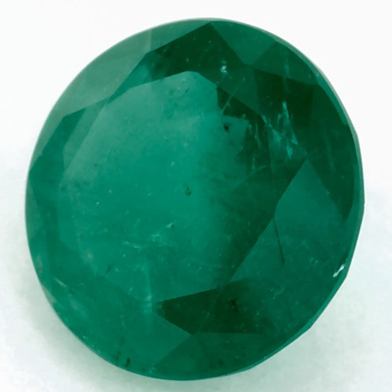 2.18 Carat Round Natural Green Emerald