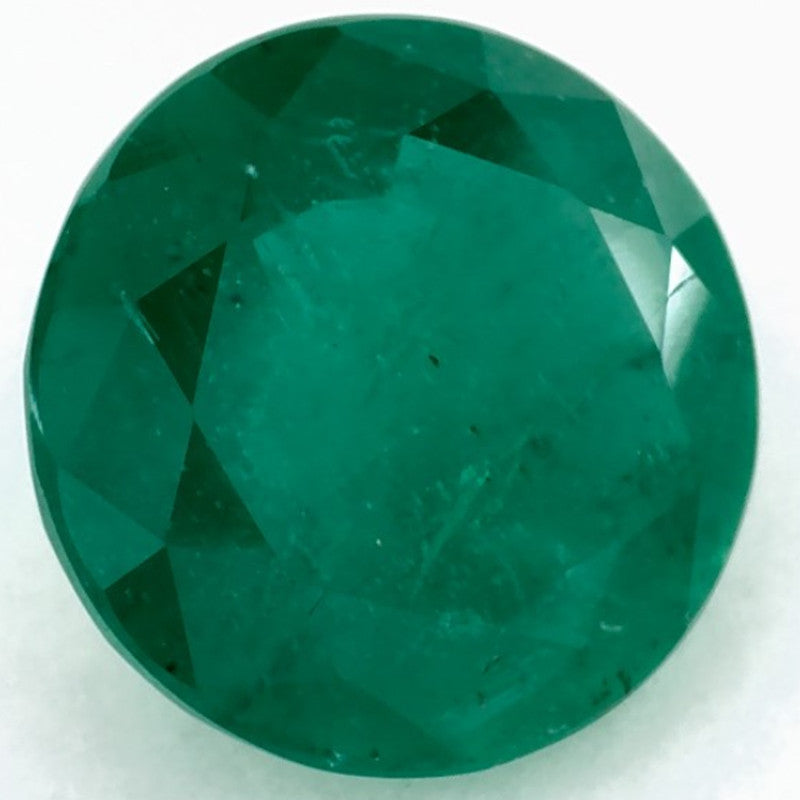 2.18 Carat Round Natural Green Emerald