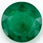 3.05 Carat Round Natural Green Emerald