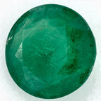 3.05 Carat Round Natural Green Emerald
