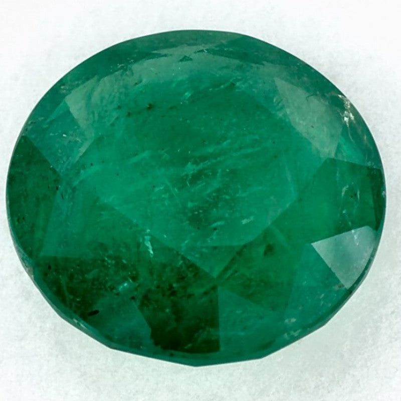 3.05 Carat Round Natural Green Emerald