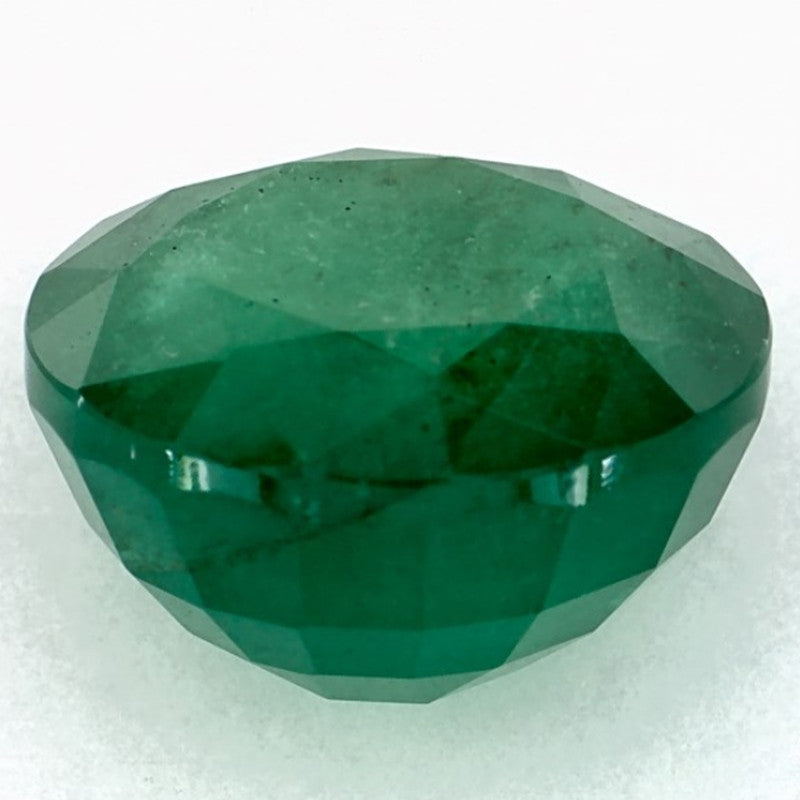4.22 Carat Round Natural Green Emerald