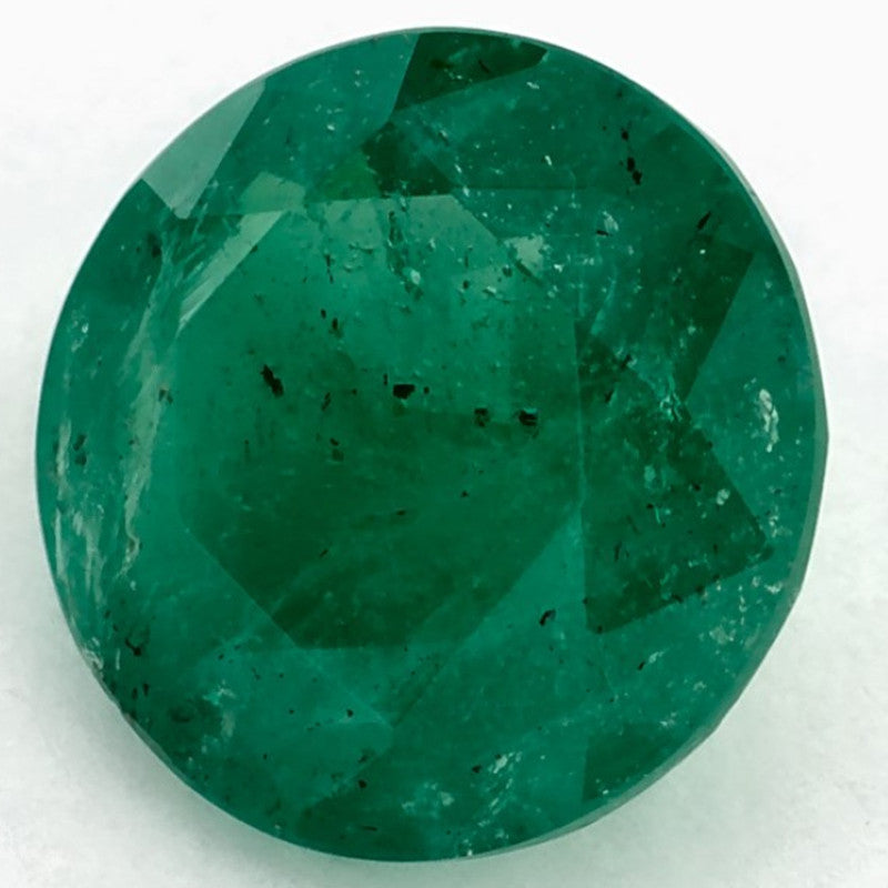 1.75 Carat Round Natural Green Emerald