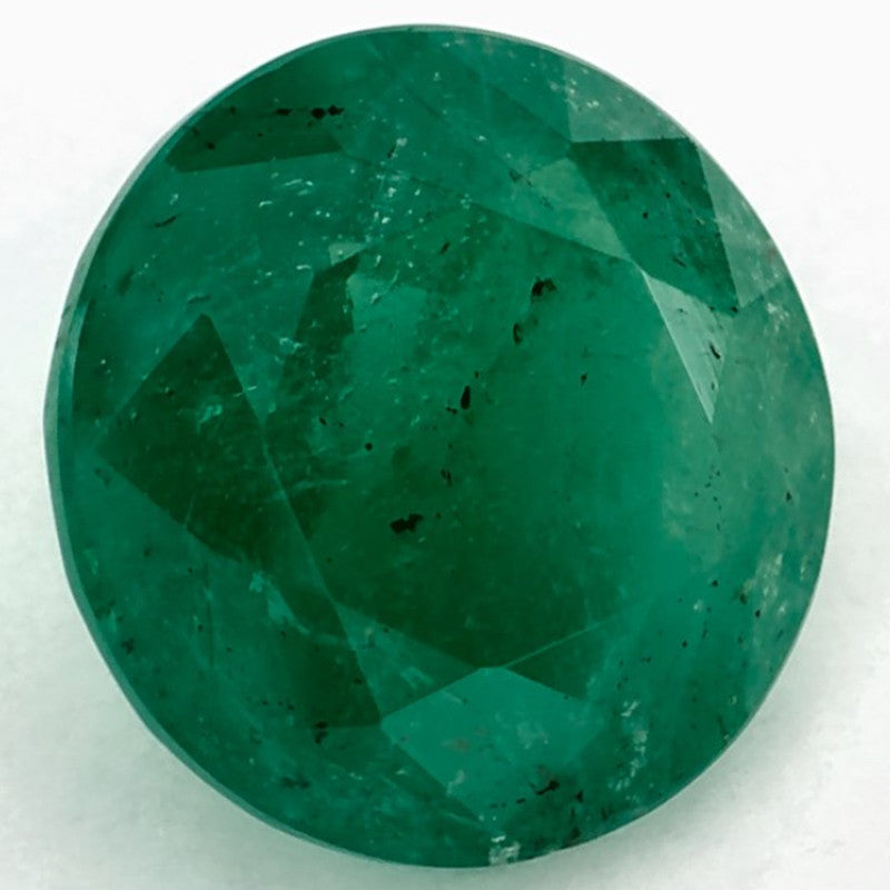 1.75 Carat Round Natural Green Emerald