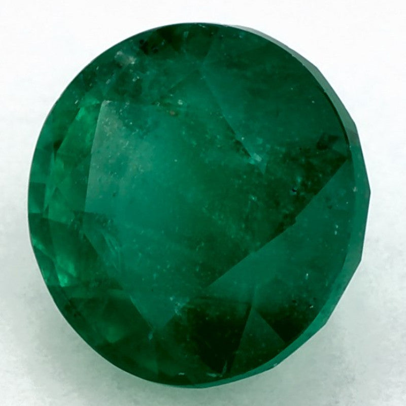 2.10 Carat Round Natural Green Emerald