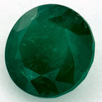 2.79 Carat Round Natural Green Emerald