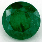 2.13 Carat Round Natural Green Emerald