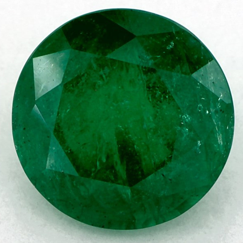 2.13 Carat Round Natural Green Emerald