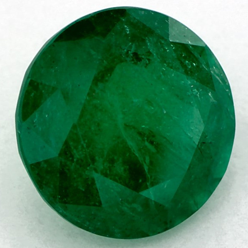 2.13 Carat Round Natural Green Emerald