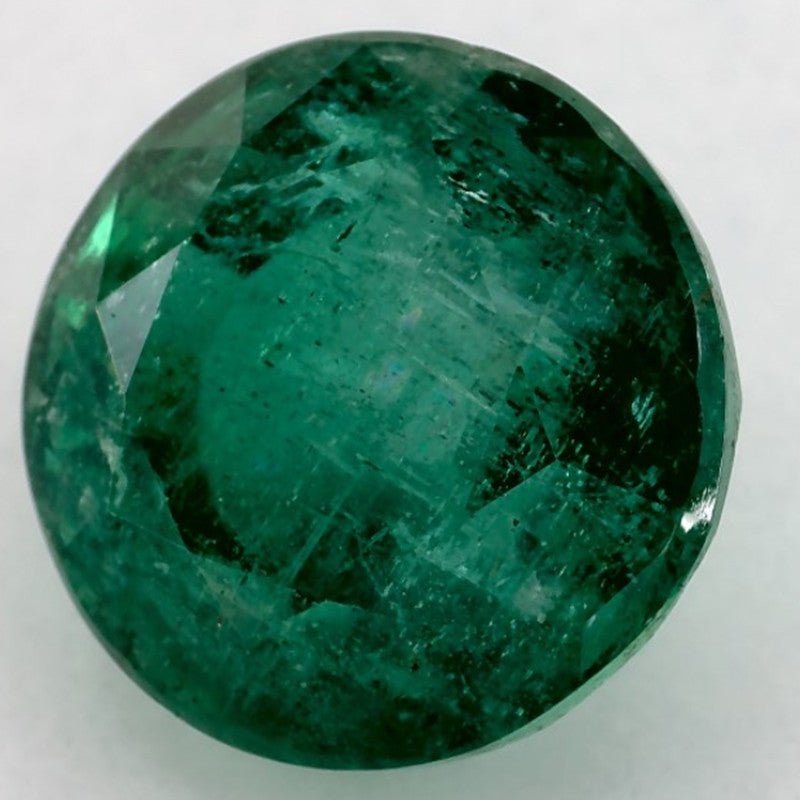 8.18 Carat Round Natural Green Emerald