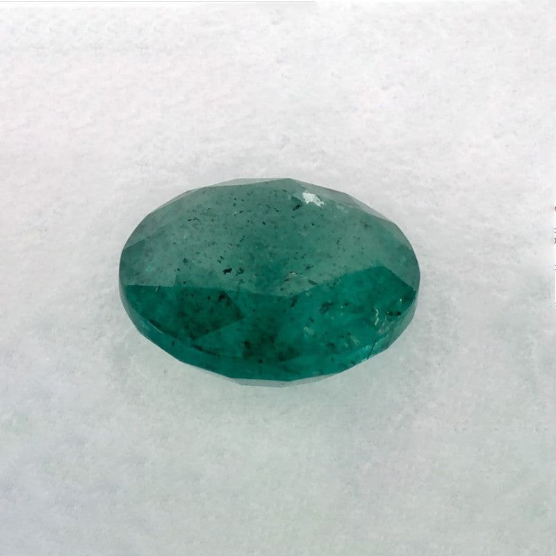 0.85 Carat Round Natural Green Emerald