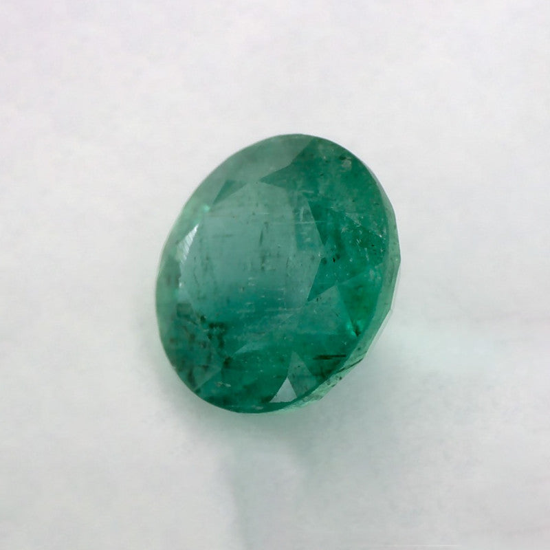 0.86 Carat Round Natural Green Emerald