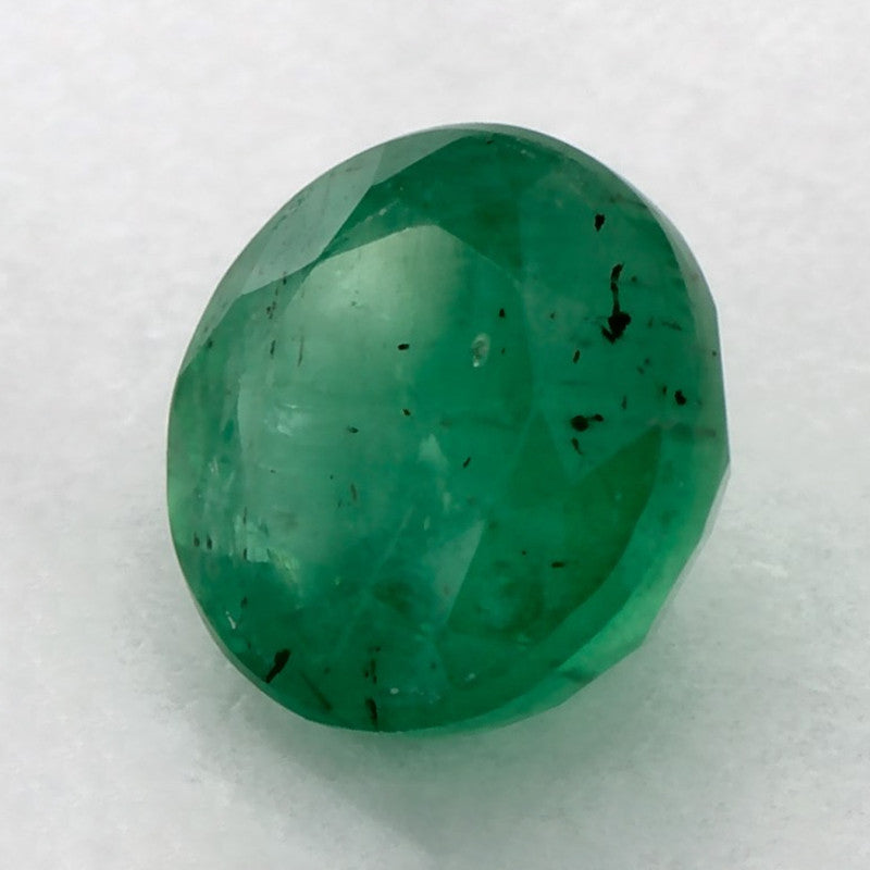 0.84 Carat Round Natural Green Emerald