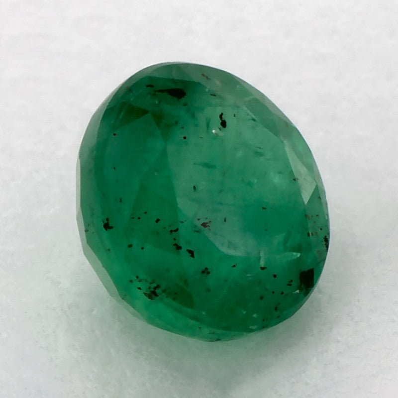 0.84 Carat Round Natural Green Emerald