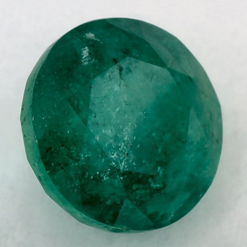 1.68 Carat Round Natural Green Emerald