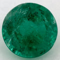1.53 Carat Round Natural Green Emerald