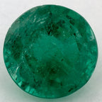 1.53 Carat Round Natural Green Emerald