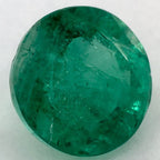 1.53 Carat Round Natural Green Emerald