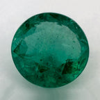 1.23 Carat Round Natural Green Emerald