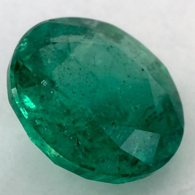 1.23 Carat Round Natural Green Emerald