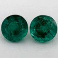 1.69 Carat Round Natural Green Emerald
