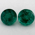 1.69 Carat Round Natural Green Emerald