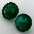 3.06 Carat Round Natural Green Emerald