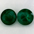 3.45 Carat Round Natural Green Emerald