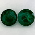 3.45 Carat Round Natural Green Emerald
