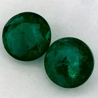 3.45 Carat Round Natural Green Emerald