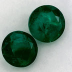 3.45 Carat Round Natural Green Emerald