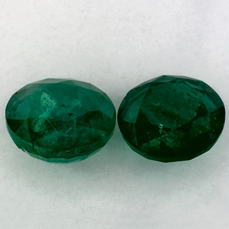 3.45 Carat Round Natural Green Emerald