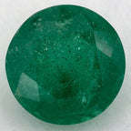 2.20 Carat Round Natural Green Emerald