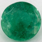 1.52 Carat Round Natural Green Emerald