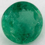 1.52 Carat Round Natural Green Emerald