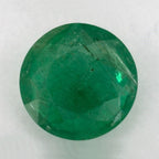 1.58 Carat Round Natural Green Emerald
