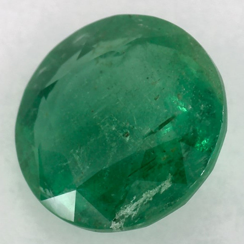 1.58 Carat Round Natural Green Emerald