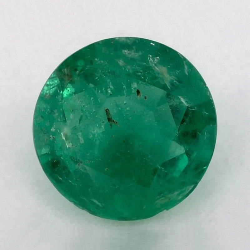 1.64 Carat Round Natural Green Emerald