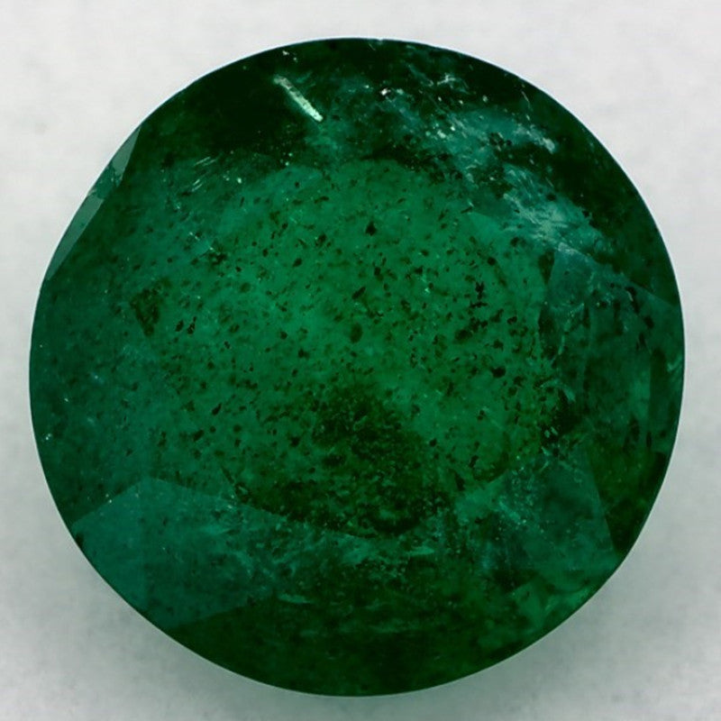 2.34 Carat Round Natural Green Emerald