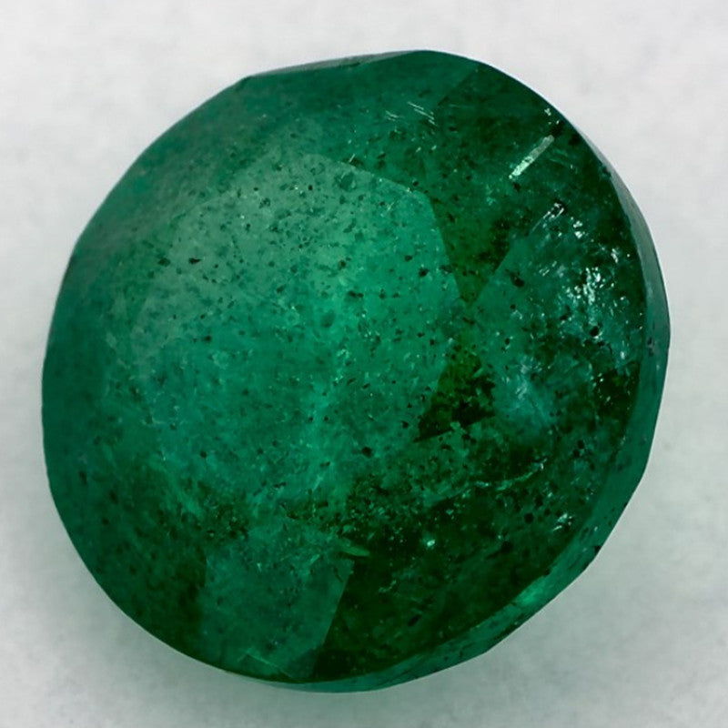 2.34 Carat Round Natural Green Emerald