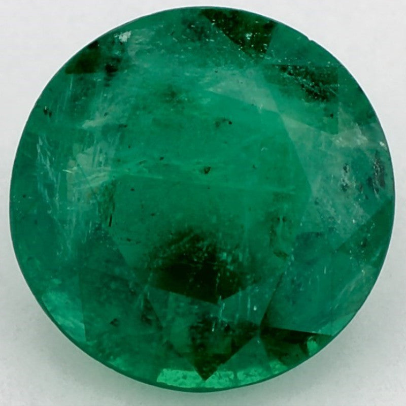 2.16 Carat Round Natural Green Emerald