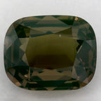 2.92 Carat Cushion Natural Green Sapphire