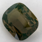 2.92 Carat Cushion Natural Green Sapphire