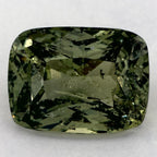 3.58 Carat Cushion Natural Green Sapphire