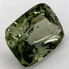 3.58 Carat Cushion Natural Green Sapphire