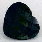 1.31 Carat Heart Natural Green Sapphire