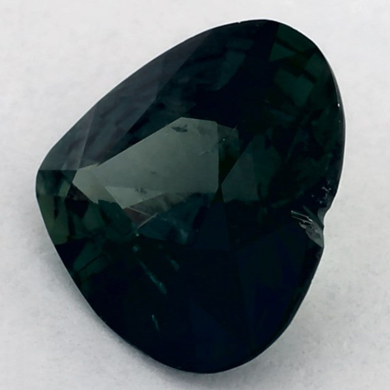 1.31 Carat Heart Natural Green Sapphire