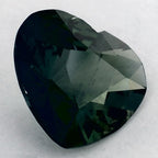 1.31 Carat Heart Natural Green Sapphire