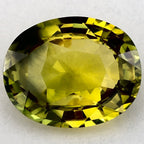 1.63 Carat Oval Natural Green Sapphire