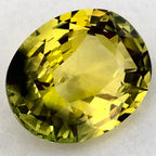1.63 Carat Oval Natural Green Sapphire